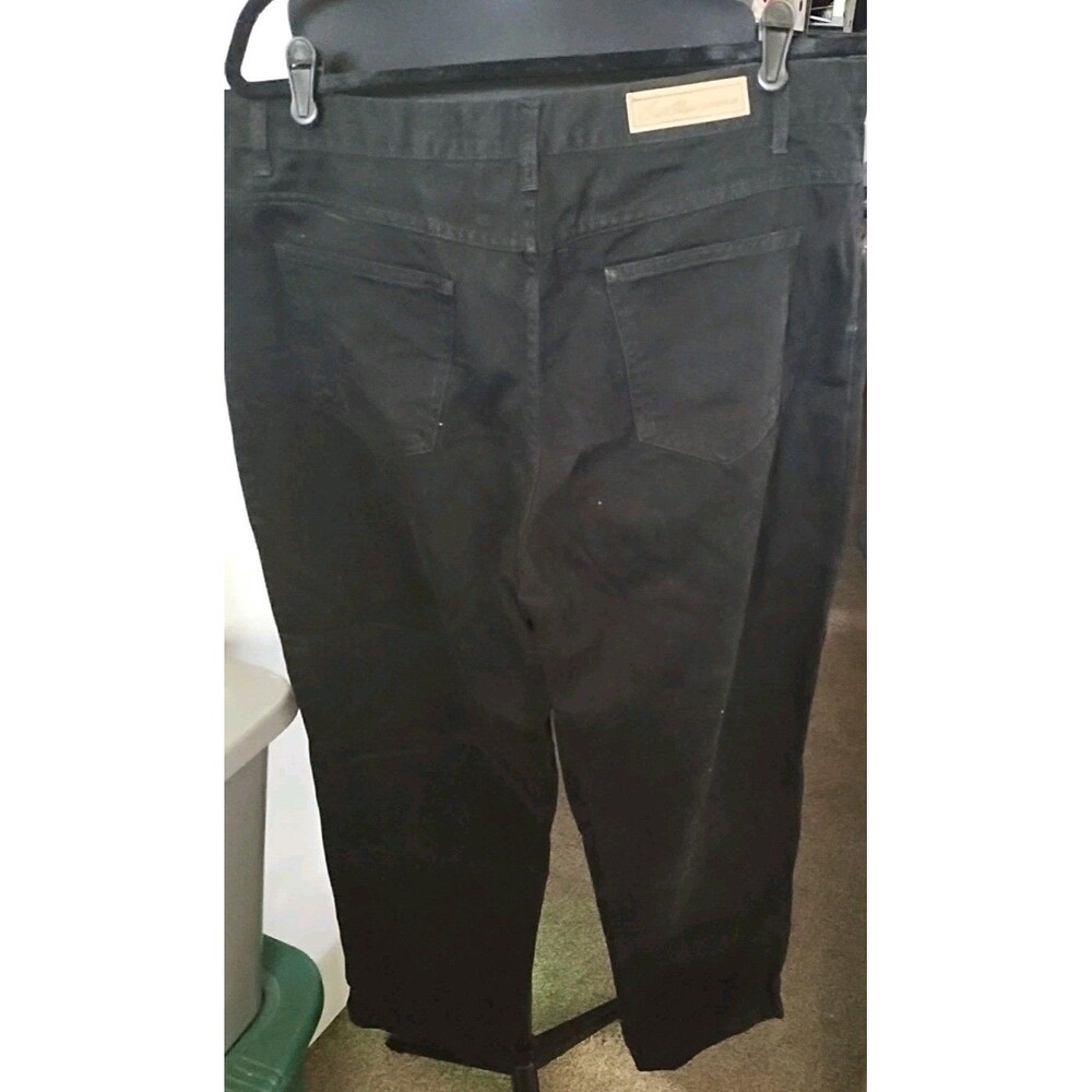 Bill Blass Easy Fit Jeans Black Women Size 18 - Picture 4 of 6
